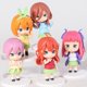 thumbnail image 2 of Figuritas en PVC, 5 pies/conjunto, Quintillizas, Nakano, Ichika, Nino, Miku, Yotsuba, Itsukibolsa de 9-10 cm zhangyuxiang unisex, 2 of 2