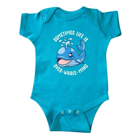 

Inktastic Whale Life Overwhelming Joke Gift Baby Boy or Baby Girl Bodysuit