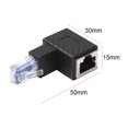 thumbnail image 2 of Convertidor RJ45 de 90 grados Adaptador de red Ethernet Extensor Acoplador multiángulo, 2 of 7