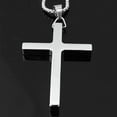 thumbnail image 6 of QQTDFG New Gift Unisex's Men's Silver Stainless Steel Big Cross Pendant Chain Necklace-default, 6 of 9