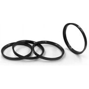 Wheel Accessories Parts Set of 4 Hub Centric Ring 106.10mm OD to 78.10mm Hub ID, Black Polycarbonate (Wheel Hub Ring, 4 Pack, 106.10 mm OD to 78.10 mm ID Wheel Centerbore, Polycarbonate)