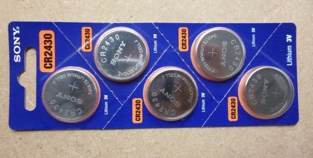 5 Pack Sony CR2430 Lithium Coin Battery CR2430 