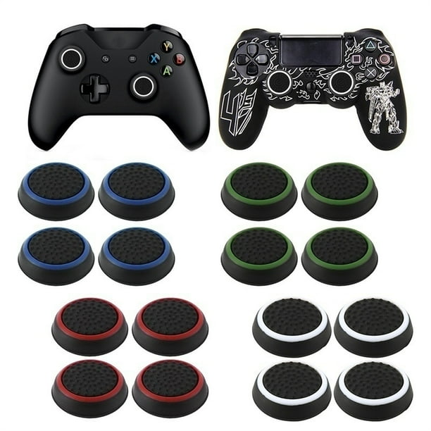 New Style 4x Rubber Stick Cover Thumb Grip Caps For Ps3 Ps4 Xbox One 360 Analog Controller Walmart Com Walmart Com