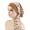 JDT-329C-Floral Khaki, variant on Ethnic Style Tie-On Bandana Hat, Stretchy Wide-Brim Ribbon Head Wrap, Chemotherapy Cap, Home Hat
