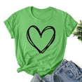 thumbnail image 2 of BLVB Valentine's Day Shirts for Women Heart Cute Graphic T Shirts Casual Short Sleeve Summer Tops Tee Gifts for Her, 2 of 3