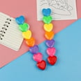 thumbnail image 4 of 7Pcs/Pack Mini Highlighters Heart-shape Coloring Markers Pocket Marker Pens Set, 4 of 11