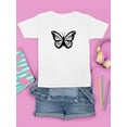 thumbnail image 3 of Monarch Butterfly Handdrawn T-Shirt Juniors -Image by Shutterstock,  Large, 3 of 4