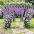 thumbnail image 6 of Babibeauty 12 Pack 3.6 Feet Artificial Fake Wisteria Vine Ratta Hanging Garland Silk Flowers String Home Party Wedding Decor (Purple), 6 of 7