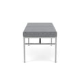 thumbnail image 2 of Avon Reception Waiting 2 Seat Bench 550 LB Capacity / Silver Steel / Gray, 2 of 4