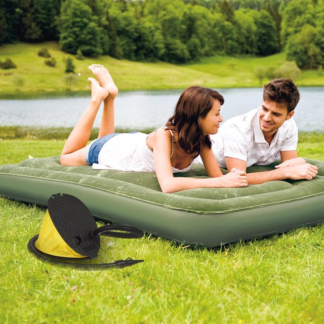 UPGRATOR Air Mattress Blower Pump Inflator For Air Mattress Yellow 1Pcs Foot Operated Outdoor