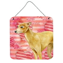 Carolines Treasures BB9785DS66 Italian Greyhound Love Wall or Door Hanging Prints Red 6HX6W multicolor