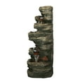thumbnail image 4 of LED Lighted 7 Level Stone Outdoor Garden Fountain - 32", 4 of 4