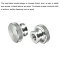 thumbnail image 5 of Knurled Thumb Nuts, 4 Pack M10 x D30mm x H20mm 304 Stainless Steel Blind Hole Nuts, 5 of 6