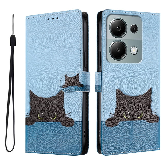 FOXDOCK Funda Tipo Cartera para Xiaomi Redmi Note 13 Pro 4G con Soporte y Correa – Diseño de Patrones Lindos