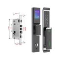 thumbnail image 1 of Door Lock, Tuya Electronic Smart Door Lock with Biometric Fingerprint Password APP Key Unlock USB Emergency Charge Keyless Entry Knobs Lock ,Easy to Install, 1 of 6