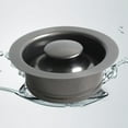 thumbnail image 2 of HAMPPLIES 1Pcs Sink Flange for Garbage Disposal Kitchen Sink Drain Cover 4.5x4.5x1.7in, 2 of 8