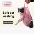 thumbnail image 3 of Bangus Cat Bathing Bag Shower Net Bag Anti-Bite Anti-Scratch Restraint Bag Adjustable Multifunctional for Bathing, Nail Trimming, Pet Examination, 3 of 5