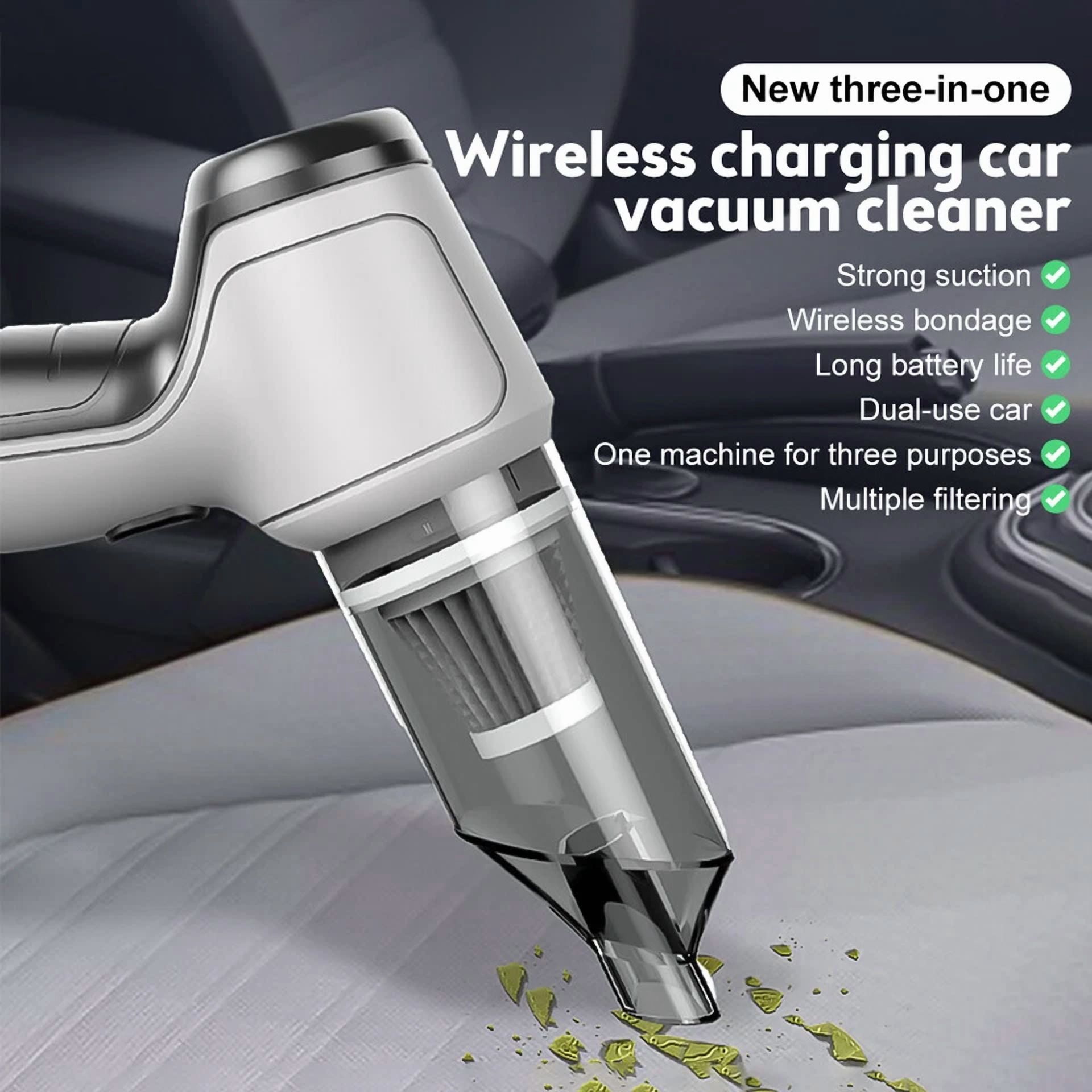 3In1 Wireless Car Vacuum Cleaner Household 9000Pa Strong Suction Mini Cleaner