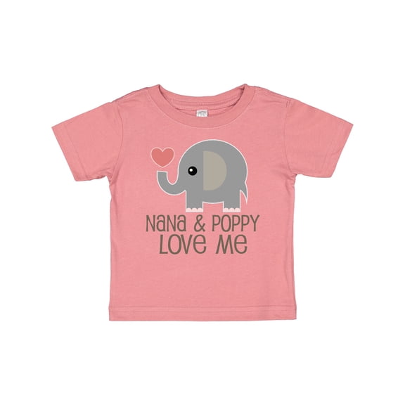 Inktastic Nana and Poppy Love Me Boys or Girls Baby T-Shirt