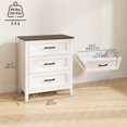 thumbnail image 3 of HOMCOM Commode pour Chambre avec 3 Tiroirs pour Salon, Garde-Robe, Buanderie, 3 of 10