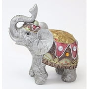 Feng Shui 6.5" Gray Elephant Figurine Wealth Lucky Figurine Gift &Home Decor