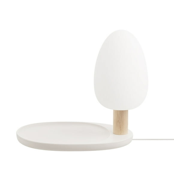 Lámpara y Cargador Qi Inalámbrico 2 en 1 Zeta Blanco