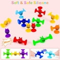 thumbnail image 3 of Suction Toys, 40 Pcs Silicone Sucker Toys,Baby Bath Toys,Sensory Toys For Autism,Toddler Travel Toys,Suction Cup Building Toy,STEM Toys Pop Toys Boys Girls Birthday Xmas Gifts Kids Party Favours, 3 of 4