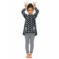 thumbnail image 3 of Oudiya Little Girls Clothing Sets Rabbit Outfits 2 PCS Top Leggings Sets, 3 of 7