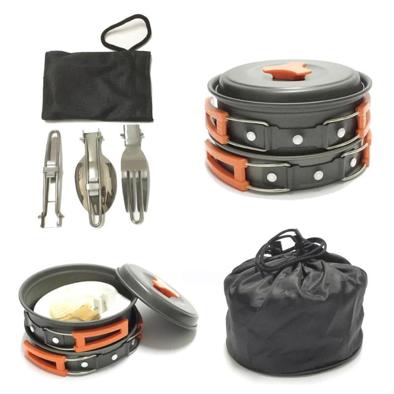 camping cookware set for 4