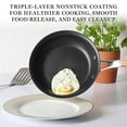 thumbnail image 3 of Martha Stewart 10-Piece Aluminum Non-Stick Enamel Cookware Set, Gray, 3 of 7