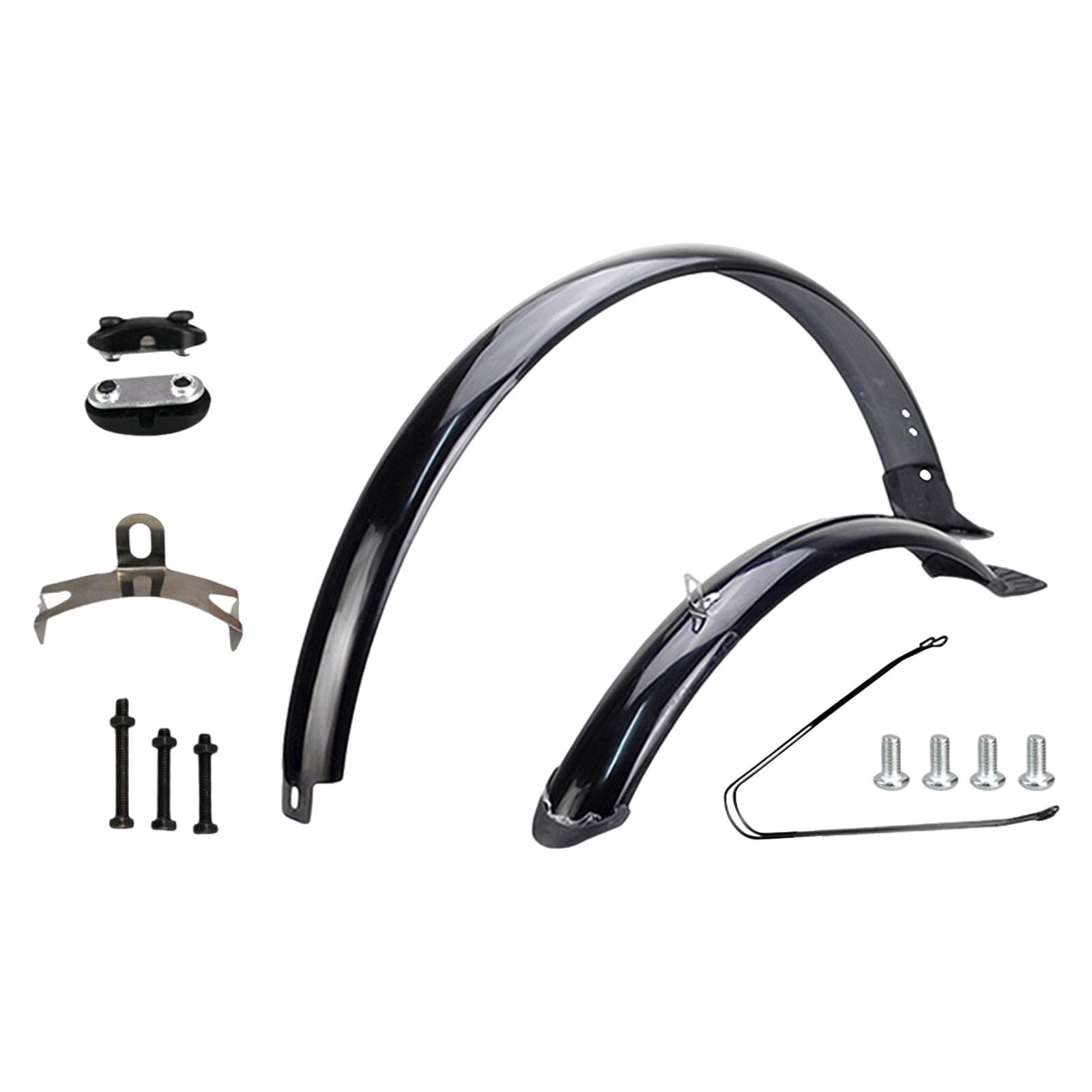 Baoblaze Bike Front Rear Fenders 26 inch Cycling Accessories Practical Bike Mudguards Black Brace