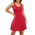 thumbnail image 2 of Mifsaly Athletic Dress for Women with Shorts Mini Scoop Neck Sleeveless Workout Dresses Seamless Flowy Golf Tennis Sport Outfits 2026 L, 2 of 7