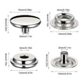 thumbnail image 2 of stanreset 100 Pieces/Set Stainless Boat Canvas Snap Button Portable 15mm Heavy Duty Leathercraft Handbag Fastener Accessories, 2 of 7