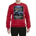 thumbnail image 2 of Ford Truck Parking Only Sign Gift for Owners of Ford Trucks | Mens Cars and Trucks Crewneck Graphic Sweatshirt, Red, 2XL, 2 of 3