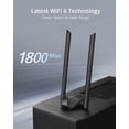 thumbnail image 2 of Adaptador WiFi BrosTrend USB WiFi 6 AX1800 para PC Windows 11/10, 2 of 8