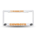 thumbnail image 1 of POWERDECAL License Plate Frame FC230002 Oklahoma State Cowboys; Chrome; Plastic, 1 of 2