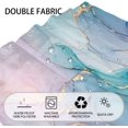 thumbnail image 4 of Colourful Marble Shower Curtain, Watercolor Abstract Shower Curtain with 12 Hooks, Waterproof Fabric Shower Curtain for Bathroom Set Decor, Luxury Gold Line Marble Print, 72 x 72 Inch, Blush, 4 of 6