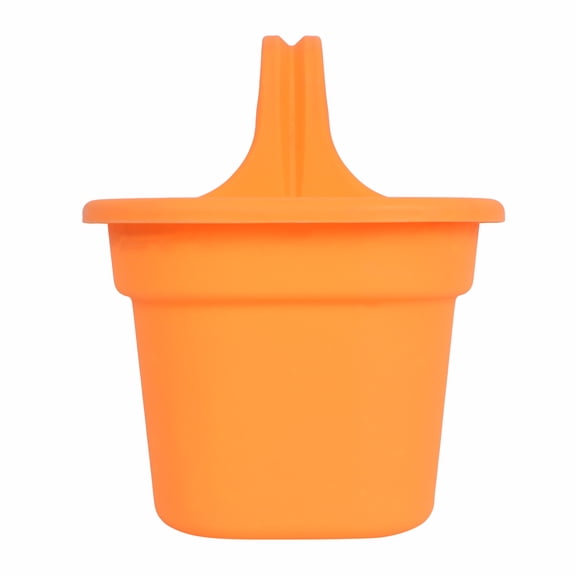 USHOBE Plastic Hanging Storage Holder Basket in Orange with Hook for Home Organization and Space Saving
