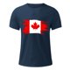 thumbnail image 4 of Tops para hombre, blusas y camisas de cuello redondo y manga corta para hombre. Camiseta de cuello redondo y manga corta con estampado de bandera canadiense para hombre. Blusa de algodón y poliéster p, 4 of 5