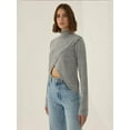 thumbnail image 4 of Asymmetric Turtleneck Knit Sweater, 4 of 6