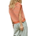 thumbnail image 3 of V Neck Cap Sleeve Tops Sleeveless Women Spring Sweater Vest, 3 of 5