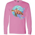 thumbnail image 3 of Inktastic Pompano Beach, Florida Swimming Sea Turtle with Bubbles Long Sleeve T-Shirt, 3 of 5