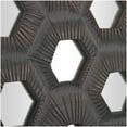 thumbnail image 4 of DecMode Gray Wooden Handmade Inspired Coral Wall Decor with Mirror Backing, 4 of 12