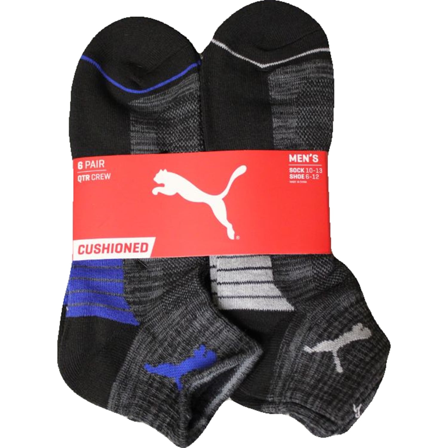 PUMA Men's Low-Cut 6-Pack Socks, Socks 