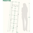Blanket Ladder Shelf for Living Room, Decorative Wood Quilt Rack with 4