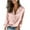 Pink, variant on Lenpel Women's Satin Silk Blouses Long Sleeve V Neck Notched Collar Button down Shirts Business Casual Work Tops(Red,X-Large)