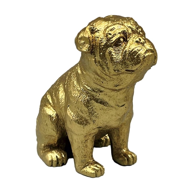 Dog Statue Collection Lifelike Animal Figurine for Tabletop Living Room Home