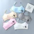 thumbnail image 1 of Teen Girl Sports Bra Kids Top Camisole Underwear Young Puberty Small Training Bra For 8-16years girls training braPink8 He Qiyong unisex, 1 of 1