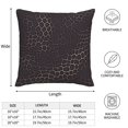 thumbnail image 2 of Multi-Size Linen Sofa Pillow Cover Invisible Zipper Open And Close Strong Use For Sofa Chair Garden Sofa Car Snake Skin Print Style Darkgray_4 20"X20", 2 of 8