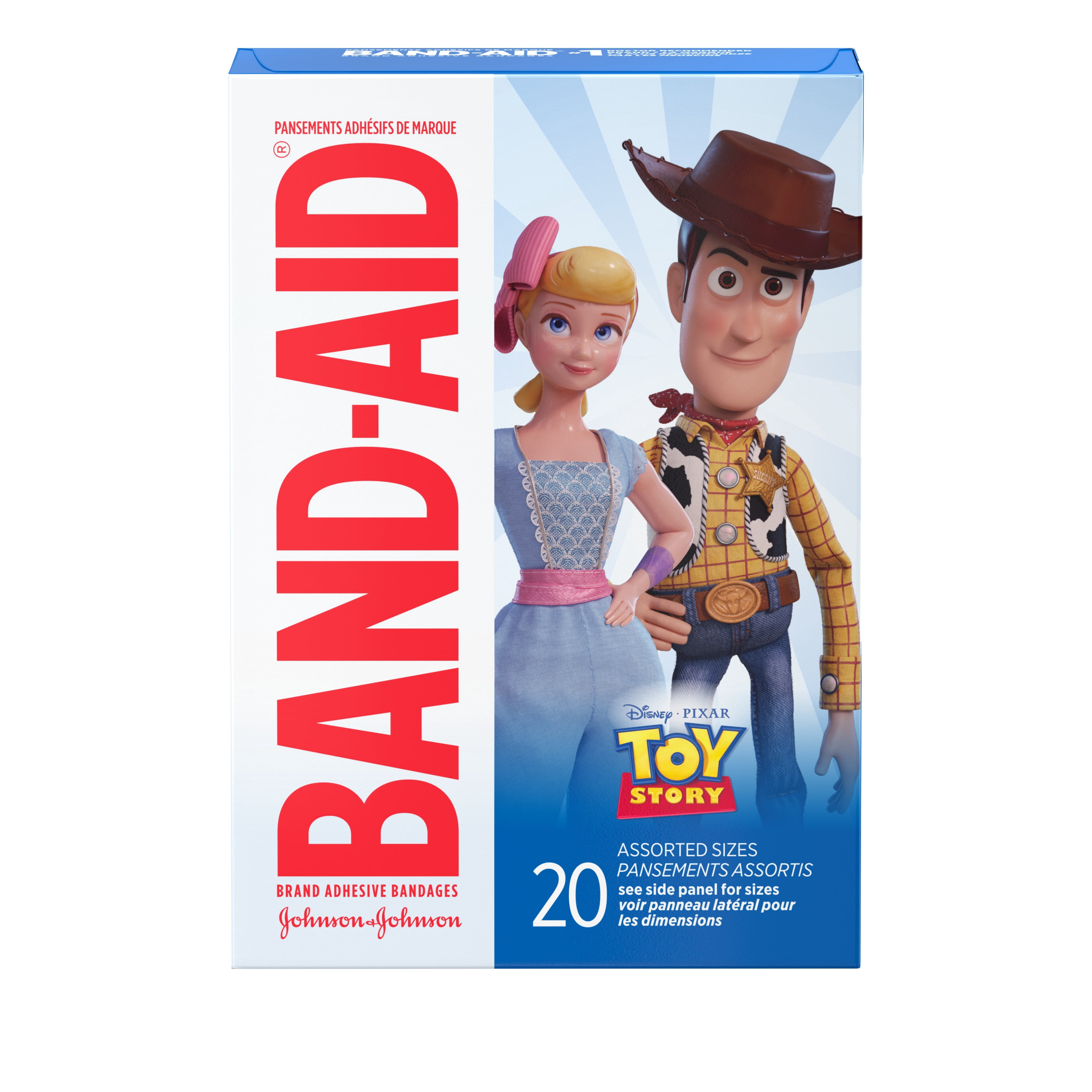 Band-Aid Bandages, Disney/Pixar Toy Story 4, Assorted Sizes 20 ct (Pack of 4)